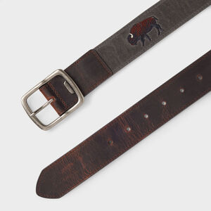 Icon Webbing Leather Belt