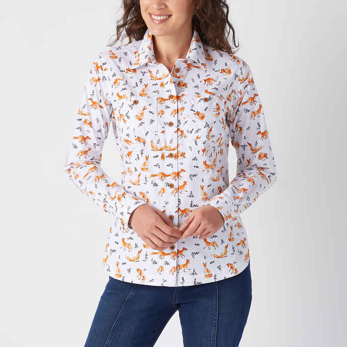 Women's Printmaker Cotton Poplin Shirt