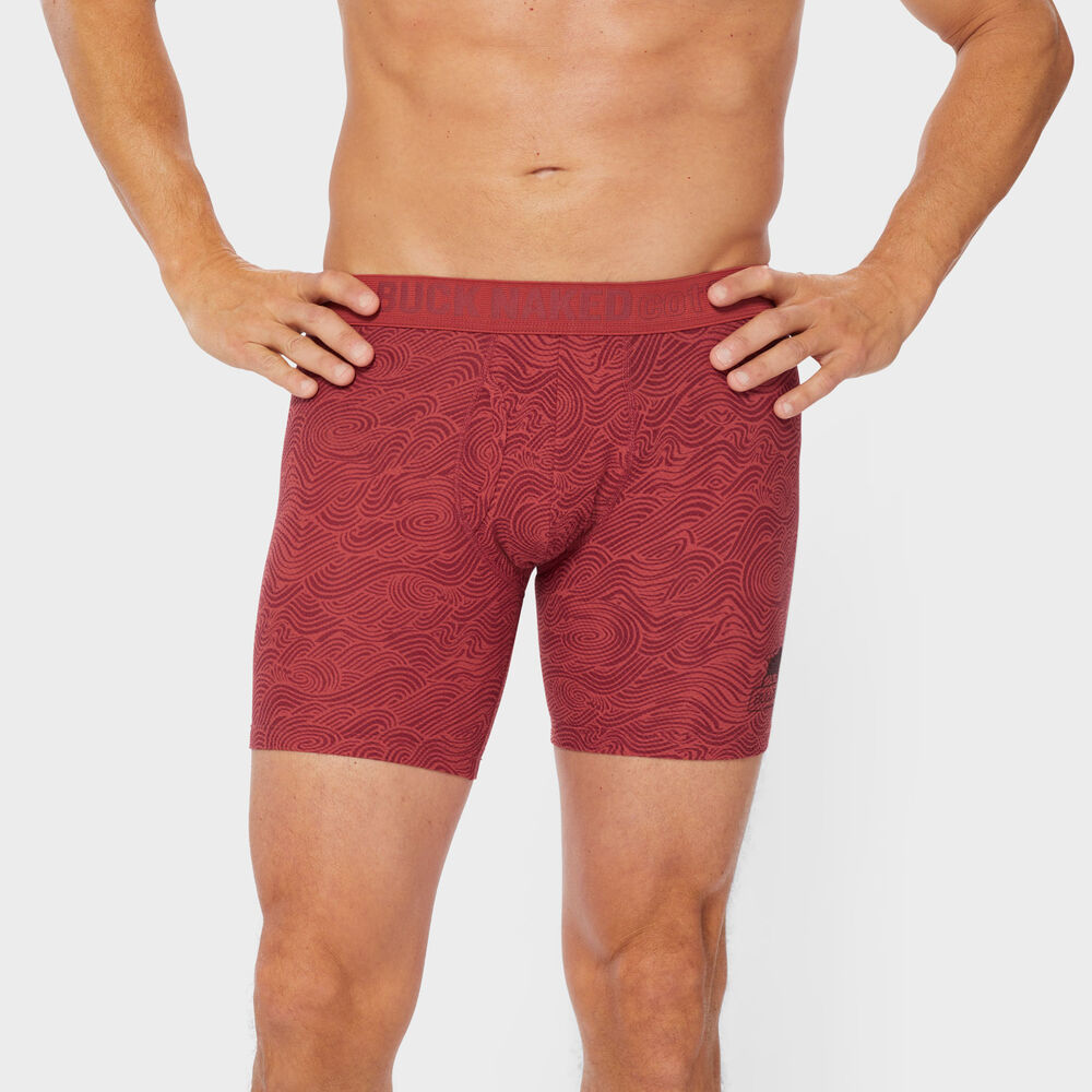 Men's Buck Naked Cotton Pattern Bullpen Boxer Briefs Main Image