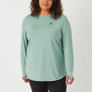 Women's Plus AKHG Burn Off Long Sleeve Sun Shirt