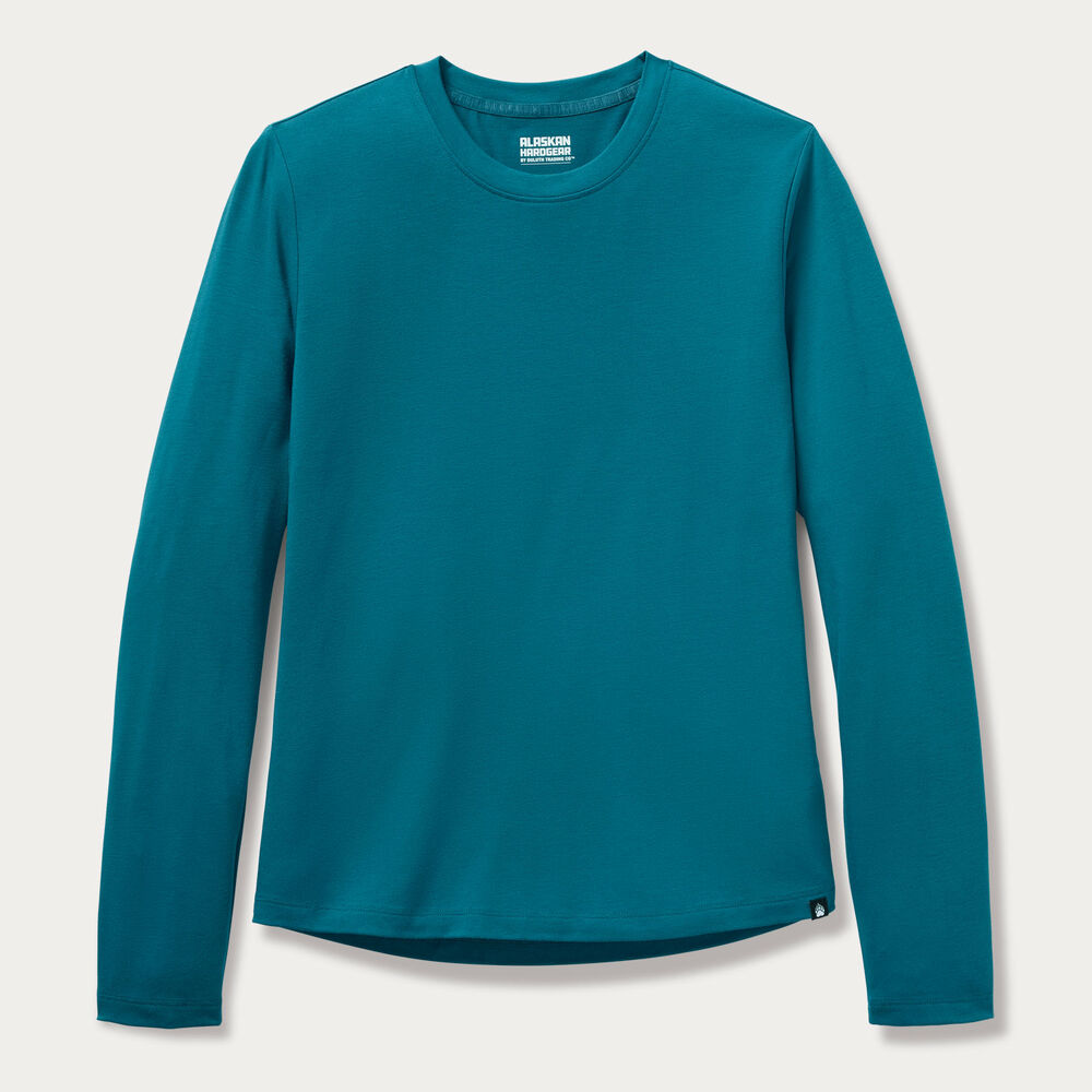 Women's AKHG Renew Bamboo Crewneck Long Sleeve Tee Main Image