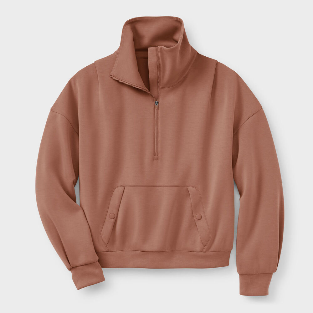 Women's AKHG After Sweat Funnelneck Half-Zip Main Image