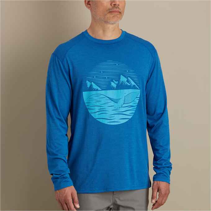 Men's Alaskan Hardgear Tun-Dry Logo T-Shirt - Whale | Duluth Trading ...