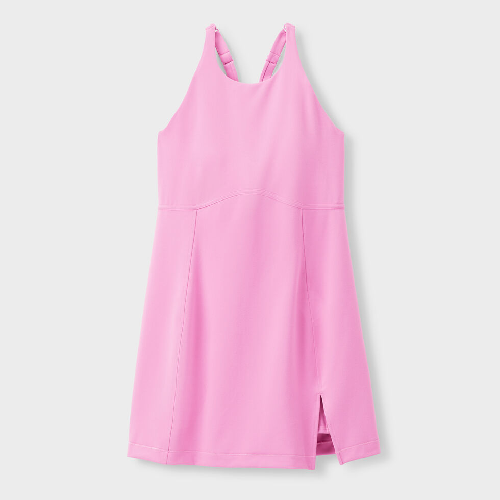 strapless open back dress Women's Pickleball Exercise Dress,Pink