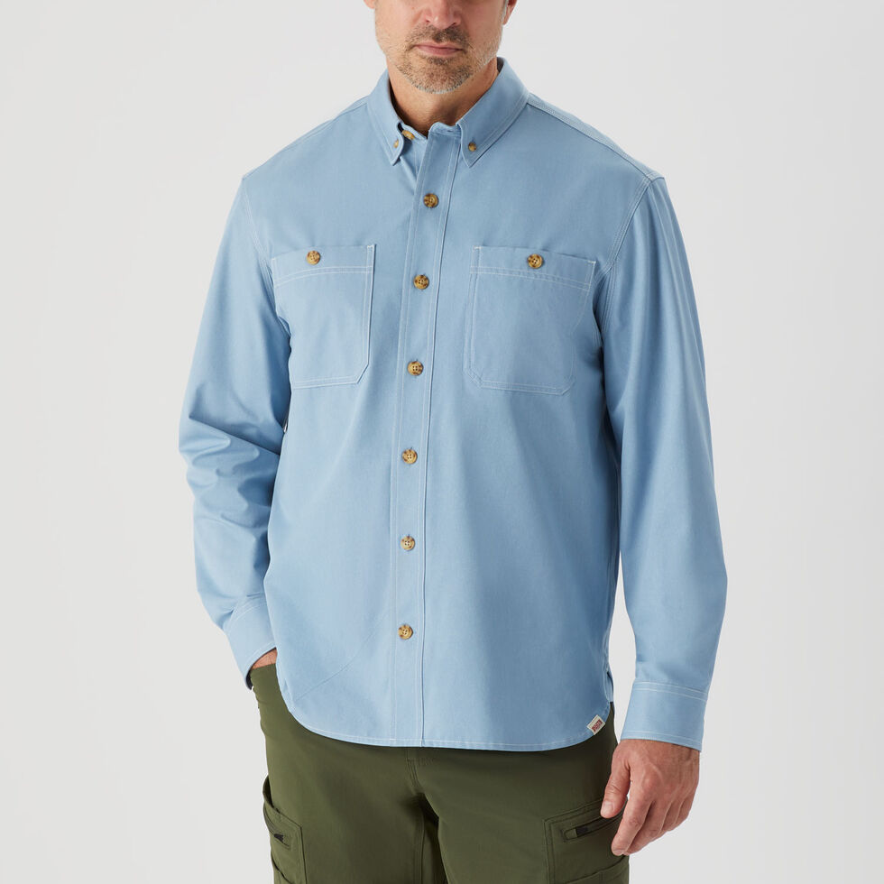 Chambray Shirt in Untucked Fit