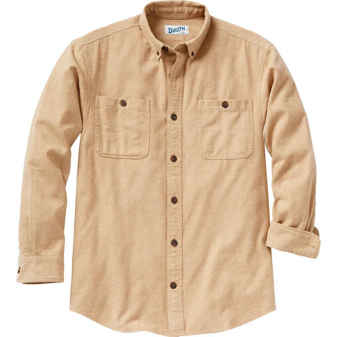 Smeren Imperial geboorte Men's Free Swingin' Slim Fit Flannel Solid Shirt | Duluth Trading Company
