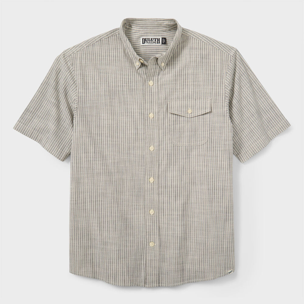 Men's Drumlin Slub Cotton Relaxed Fit Short Sleeve Shirt Main Image