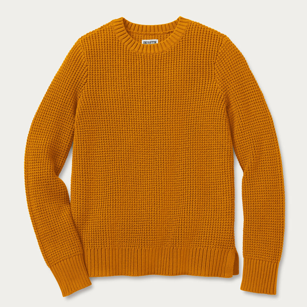 Women's Plus Heritage Waffle Stitch Crew Sweater Main Image