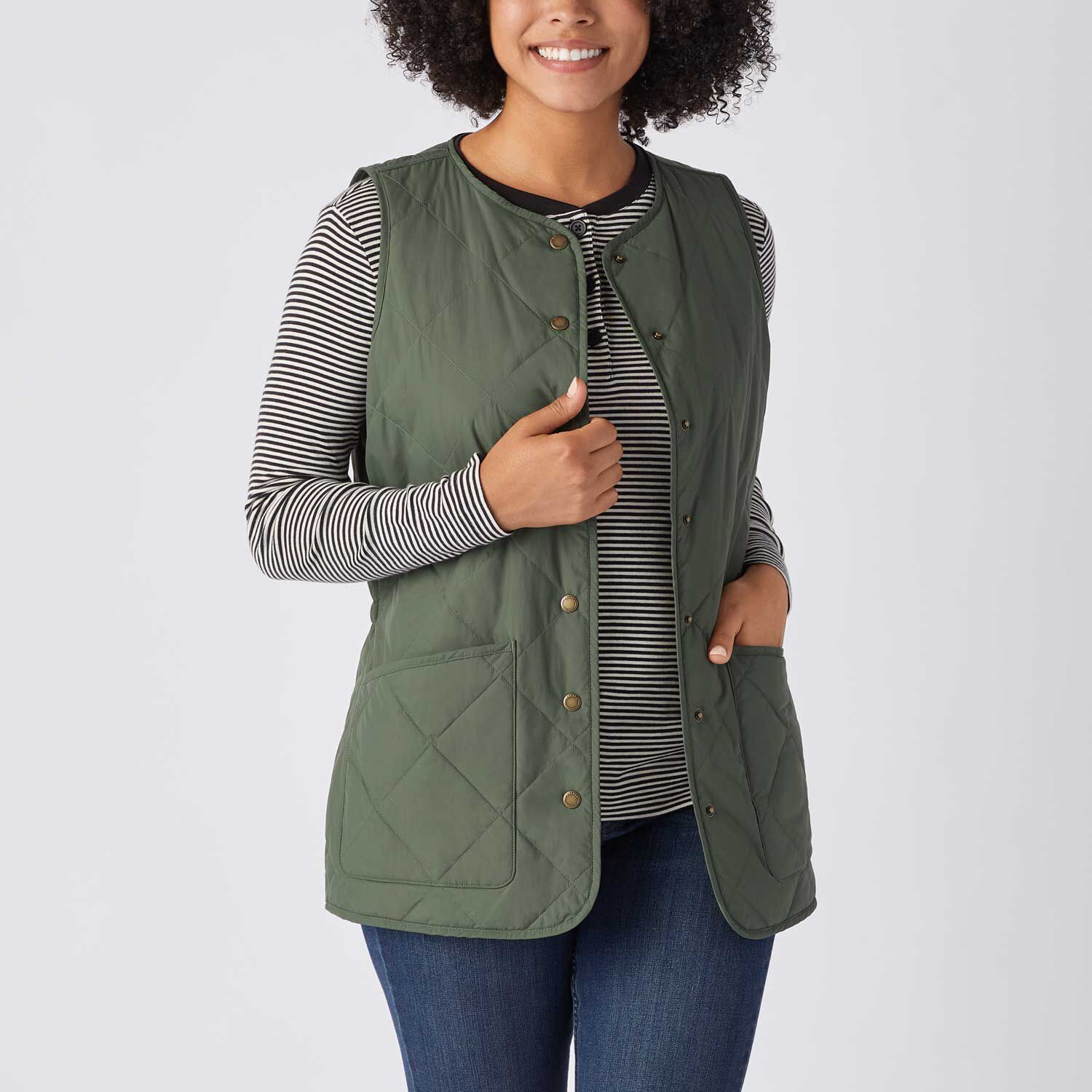 Women's Golden Harvest Quilted Convertible Vest | Duluth Trading