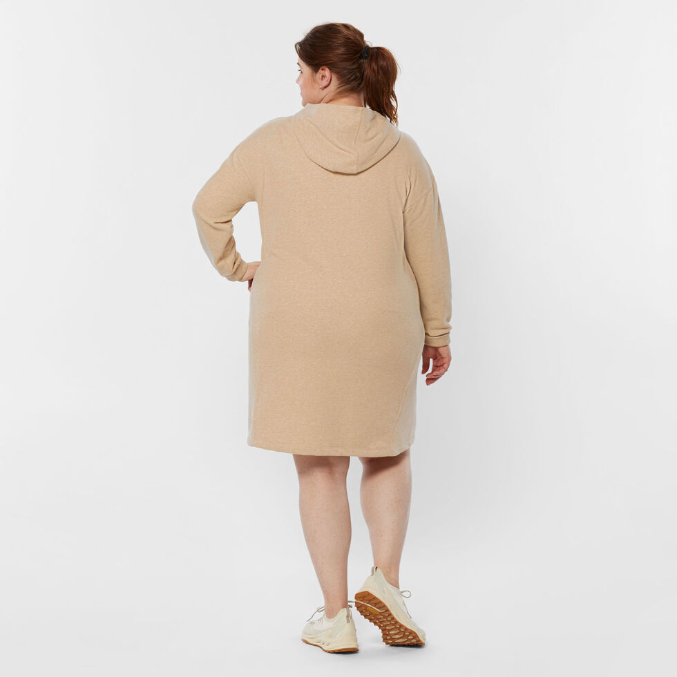 Women's Plus Lazy French Terry Hoodie Dress Duluth Trading Company