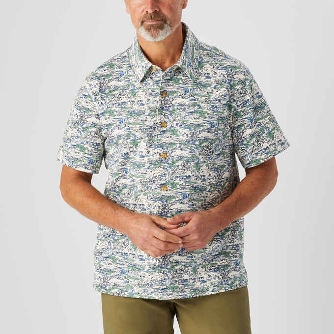Men's Un-Longtail T Standard Fit Button Down Shirt