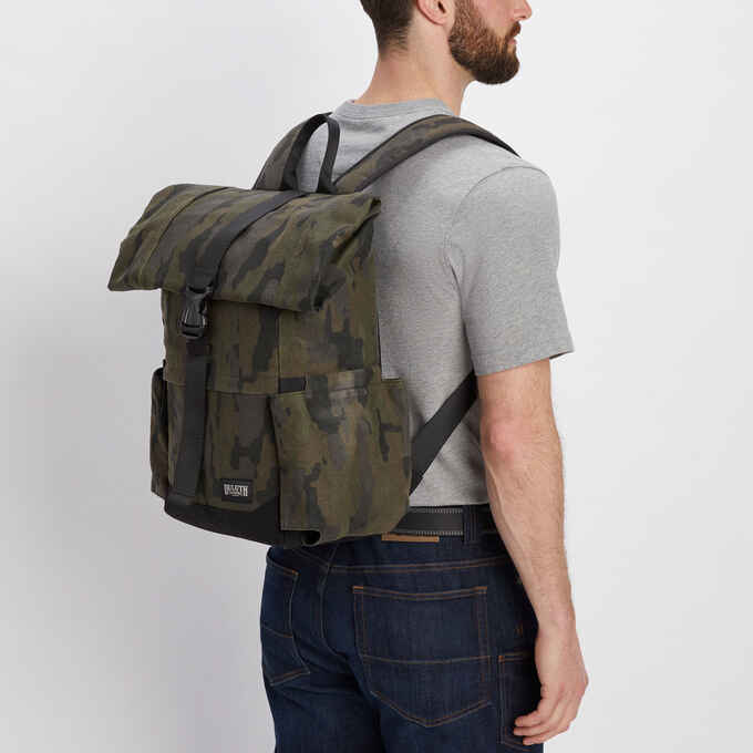 Oil Cloth Camo Backpack