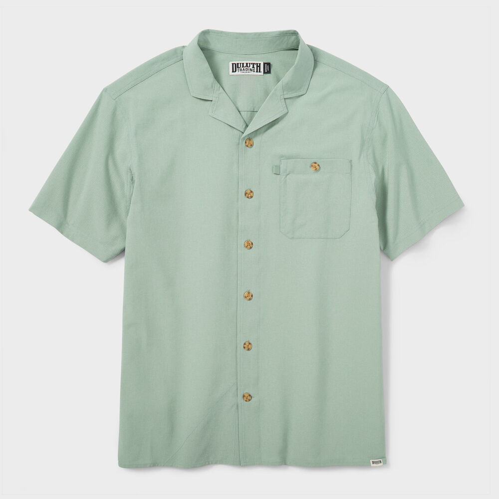 Men's Breezeshooter Camp Collar Untucked Shirt Main Image