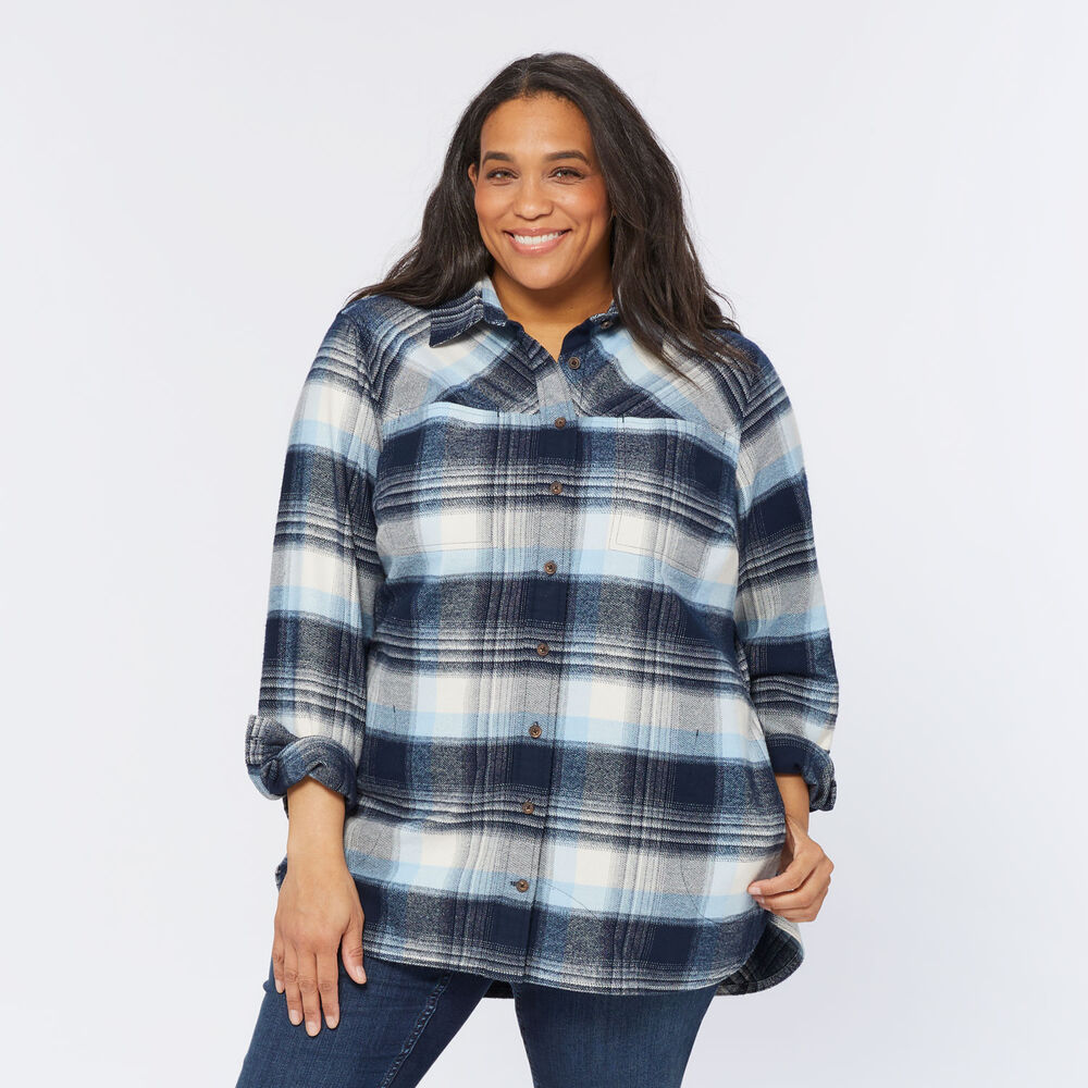 Women's Plus Folklore Flannel Tunic Duluth Trading Company