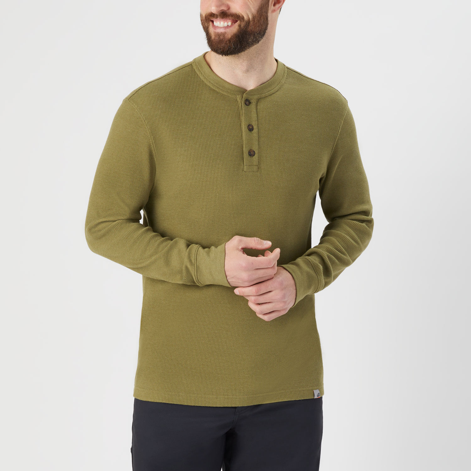 Men's 40 Grit Thermal Long Sleeve Henley Shirt | Duluth Trading