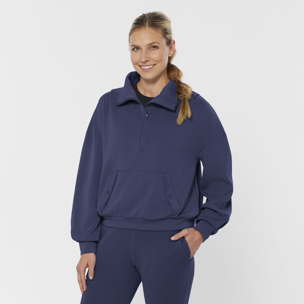 Women's AKHG After Sweat Funnelneck Half-Zip Main Image