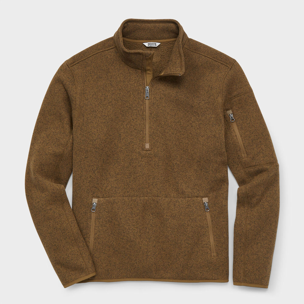 Men's Sweater Fleece Quarter Zip Mock Main Image