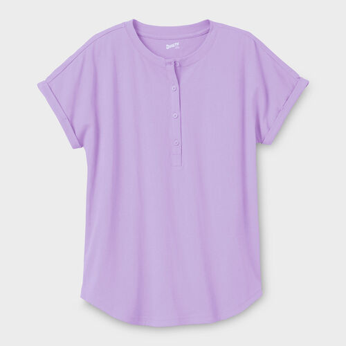 Chemise Duluth Trading Co. Henley manches longues boutonnée crème taille L