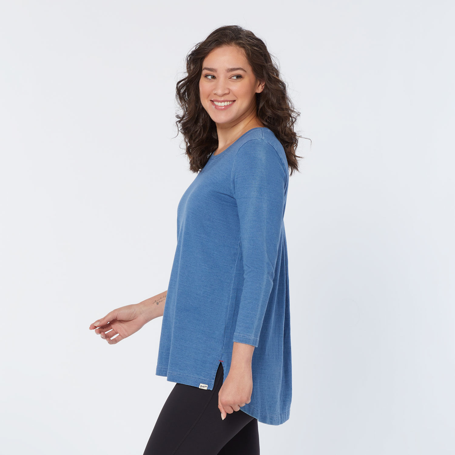 Women's Indigo Knit Popover Shirt | Duluth Trading Company