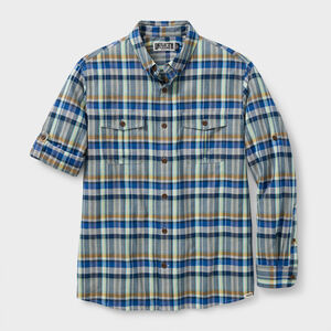 Men's Indian Madras Relaxed Fit Work Shirt