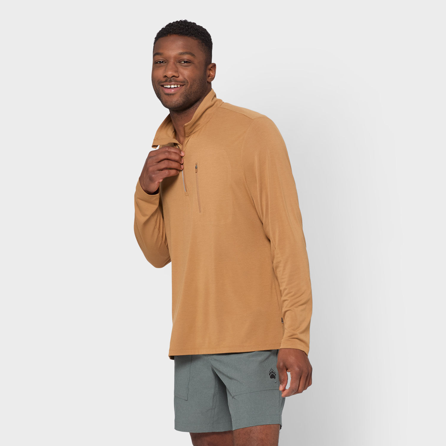 Men's AKHG Renew Bamboo 1/4 Zip Mock | Duluth Trading Company