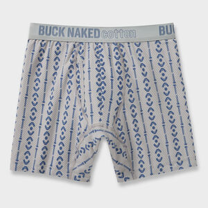 Men's Buck Naked Cotton Pattern Boxer Briefs