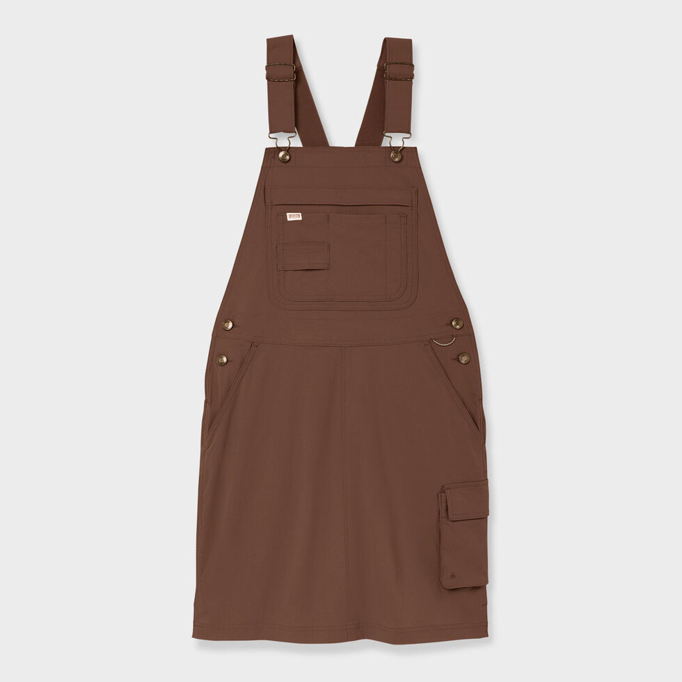 brown overall dress KAAREM - Santol Low Neck Racerback Overall Skirt/Dress main image 1