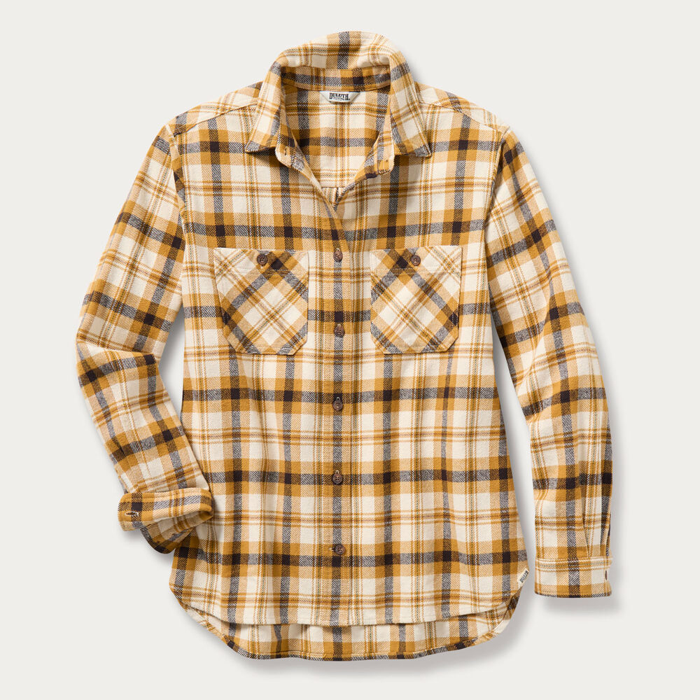 Women's Oversized Burlyweight Flannel Shirt Main Image