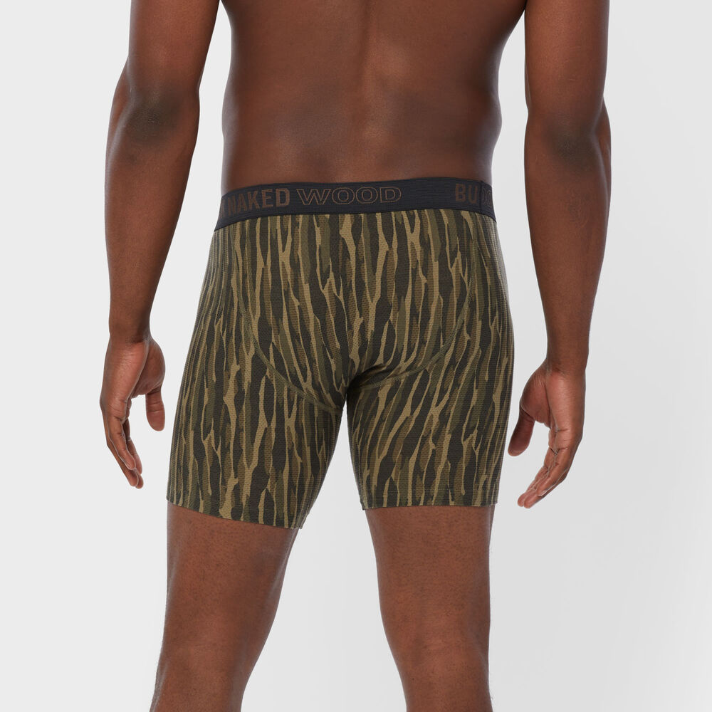 Men's Buck Naked Wood Pattern Bullpen Boxer Briefs Main Image