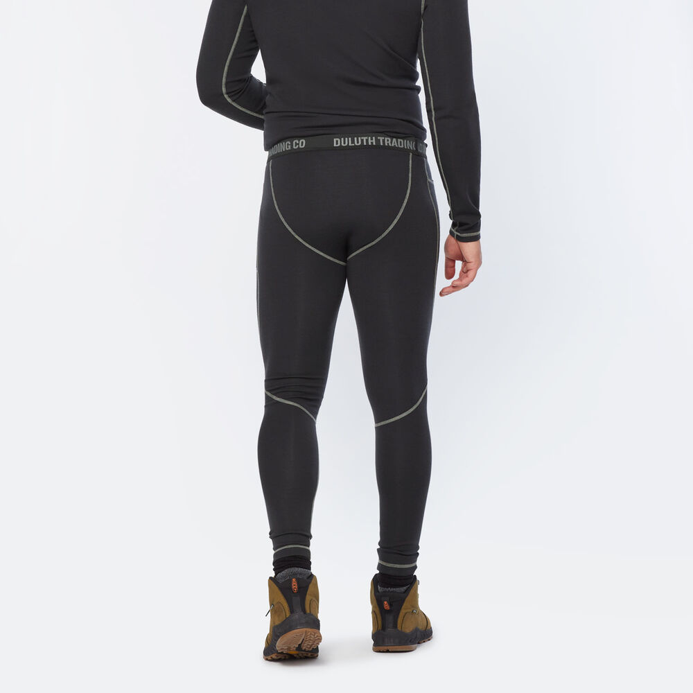 Men's Wickerino Wool Base Layer Leggings With Pockets Main Image