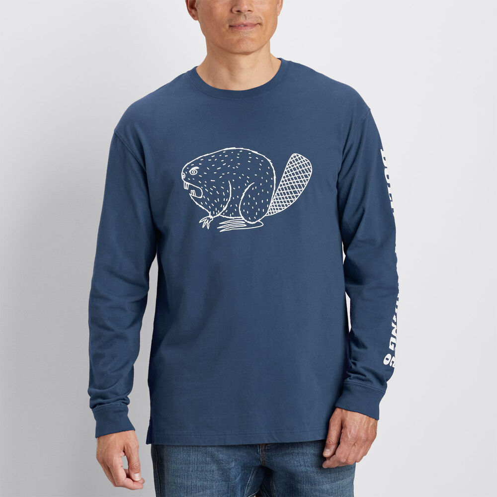 Men's Longtail T Angry Beaver Logo Long Sleeve Main Image