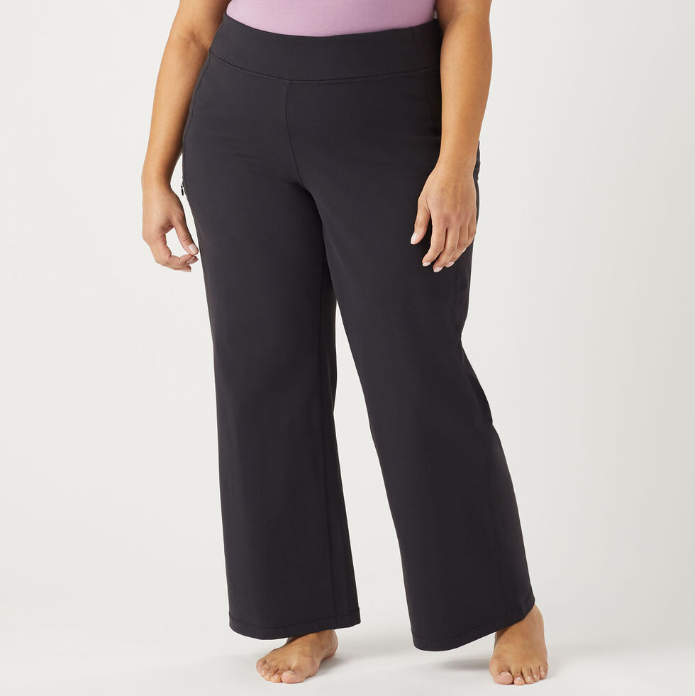 ZP Plus Size Black Cotton Lycra Stretchable women pants