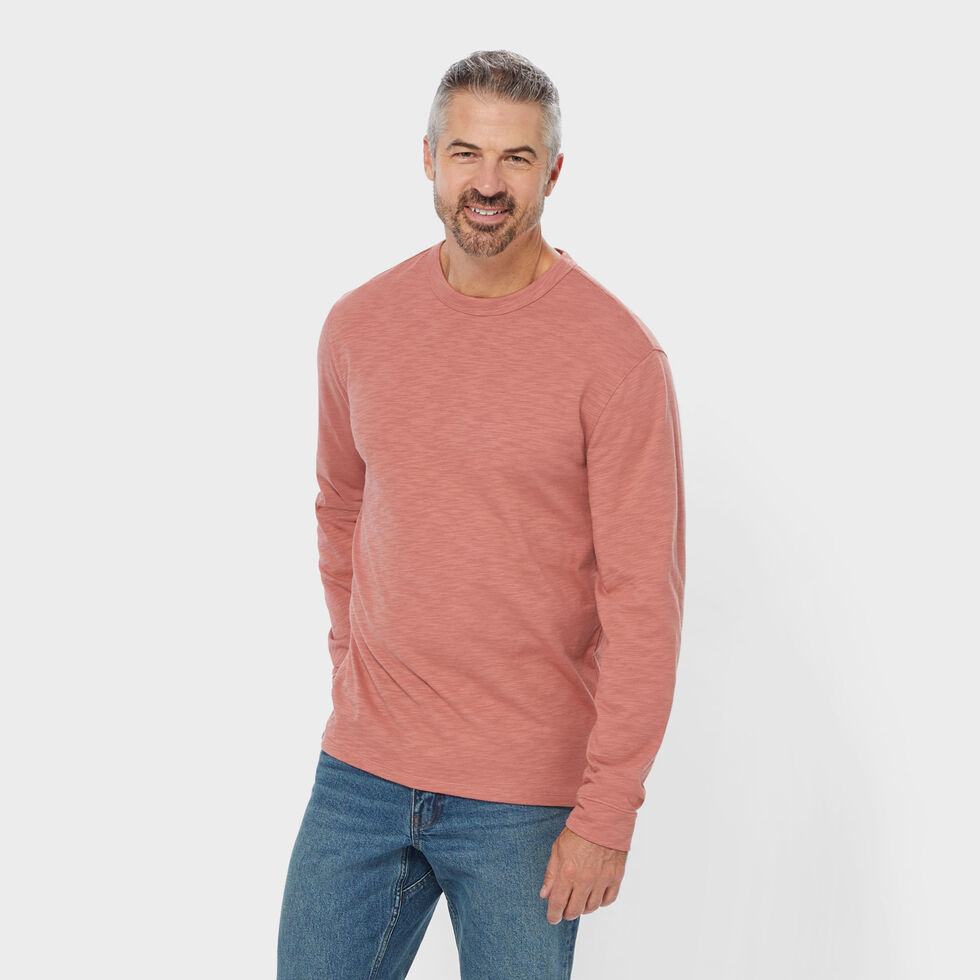 Promod COL ROND - T-shirt à manches longues - marron