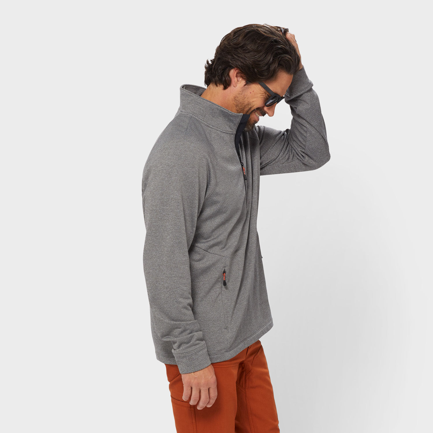 Men's AKHG Crosslayer Fleece Standard Fit 1/4 Zip Mock | Duluth