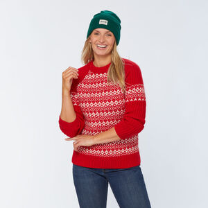 Women's Woolpaca Jacquard Crew Sweater