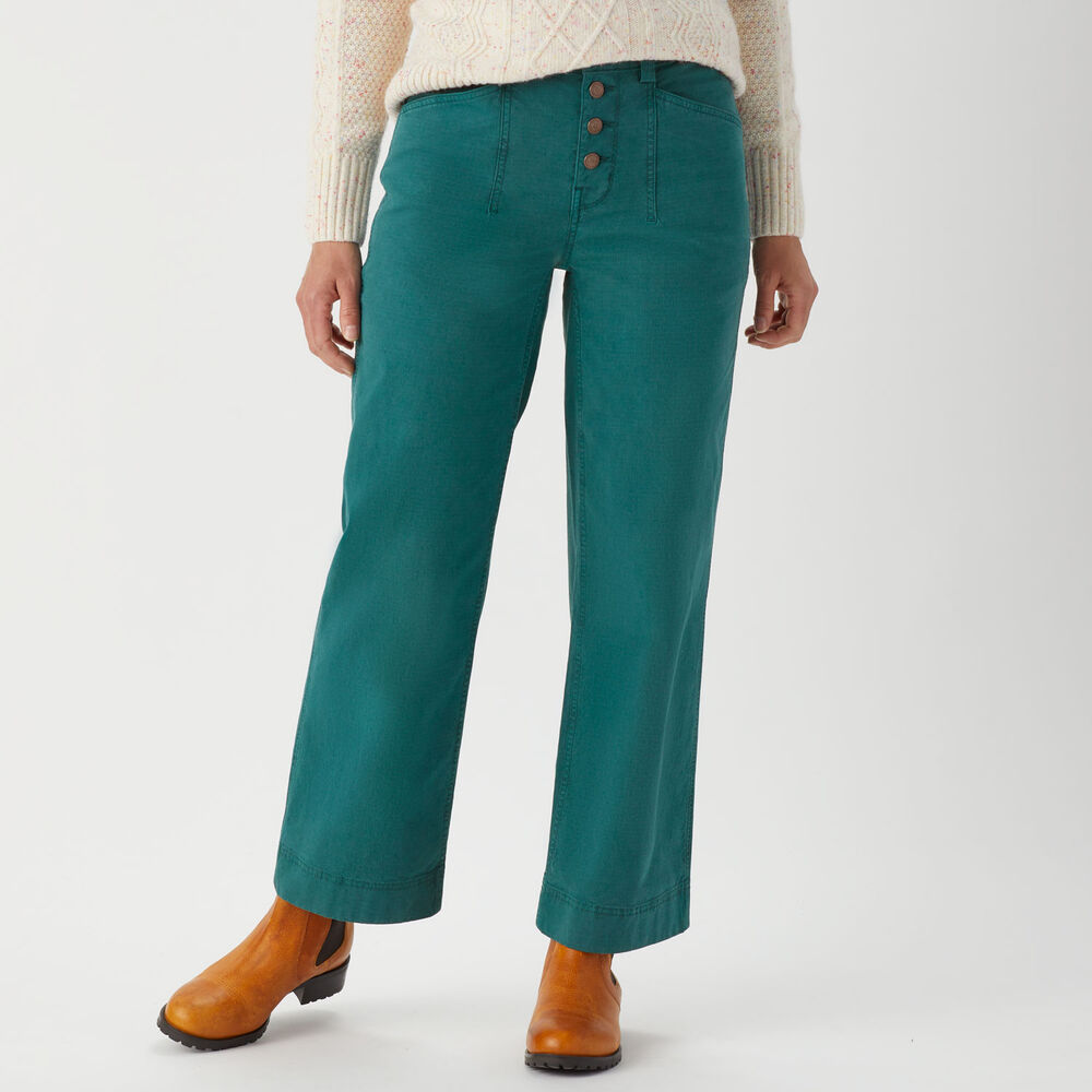 Women's Shop Square Button-Front Pants Main Image