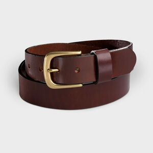 Men's Everyday Leather Work Belt BROWN 044