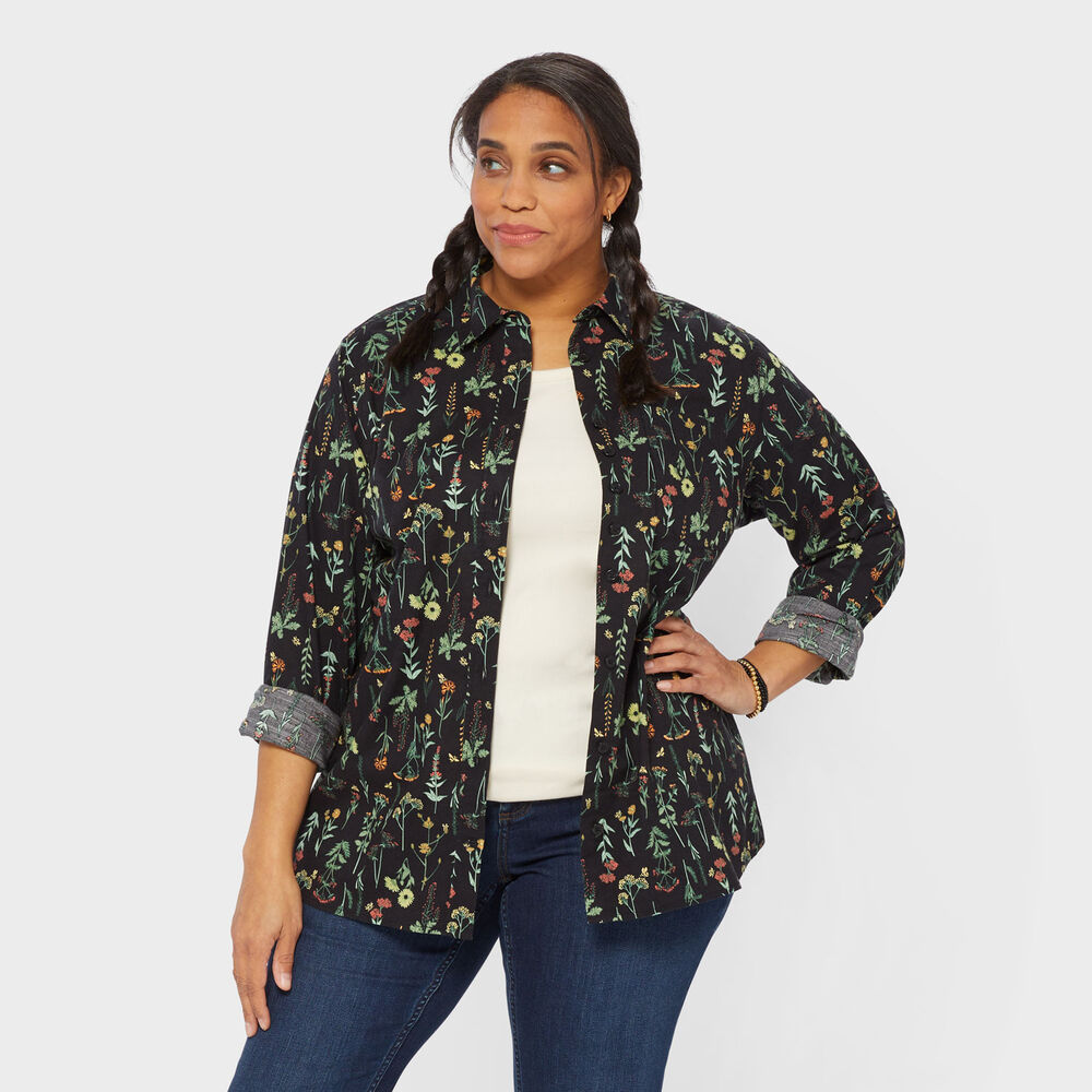 Women's Plus Chick-Nic Long Sleeve Shirt Main Image