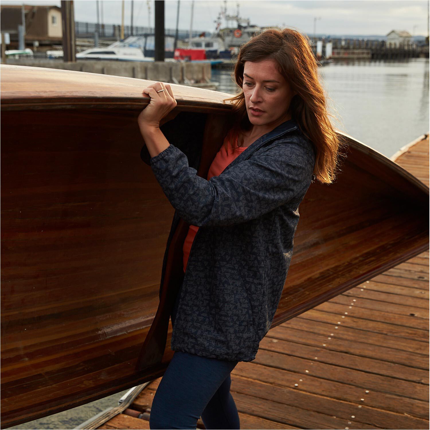 期間限定値引き　Melton pearl jacket coat【Gray】 Grey Broadtail with Cashmere Trench Outerwear J. Mendel