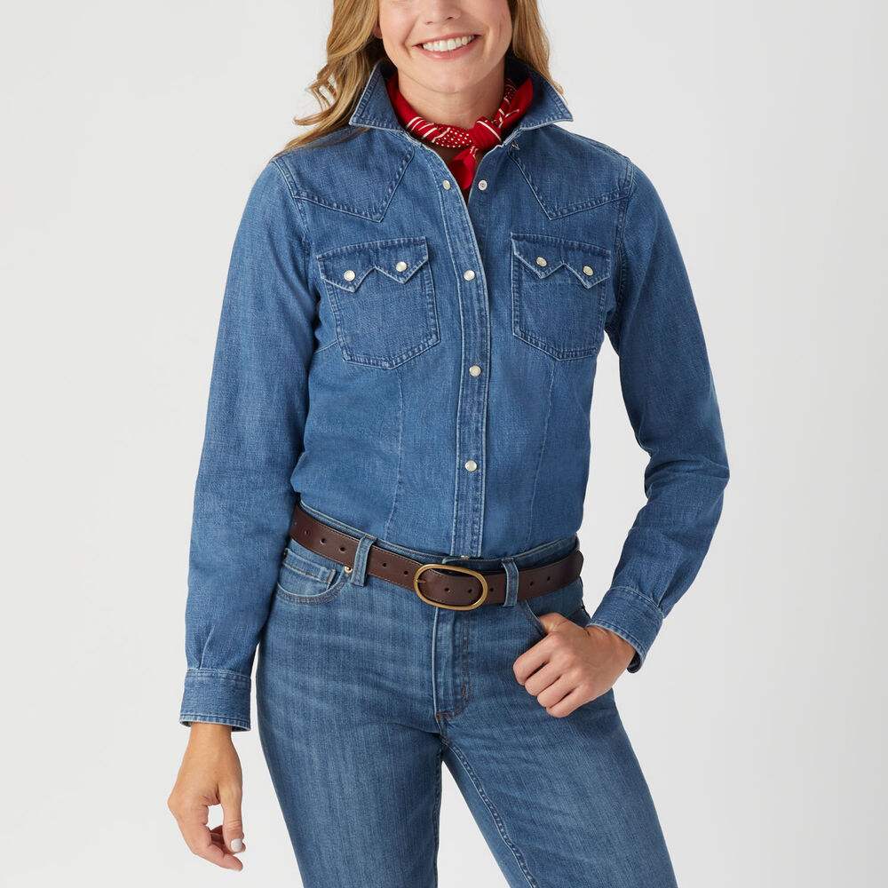 Women's Fence Mender Denim Shirt Main Image