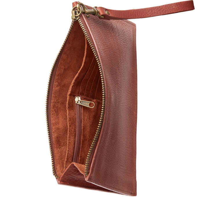 Women's Lifetime Leather Zip Pouch