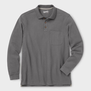 Men's No Polo Shirt Long Sleeve with Pocket