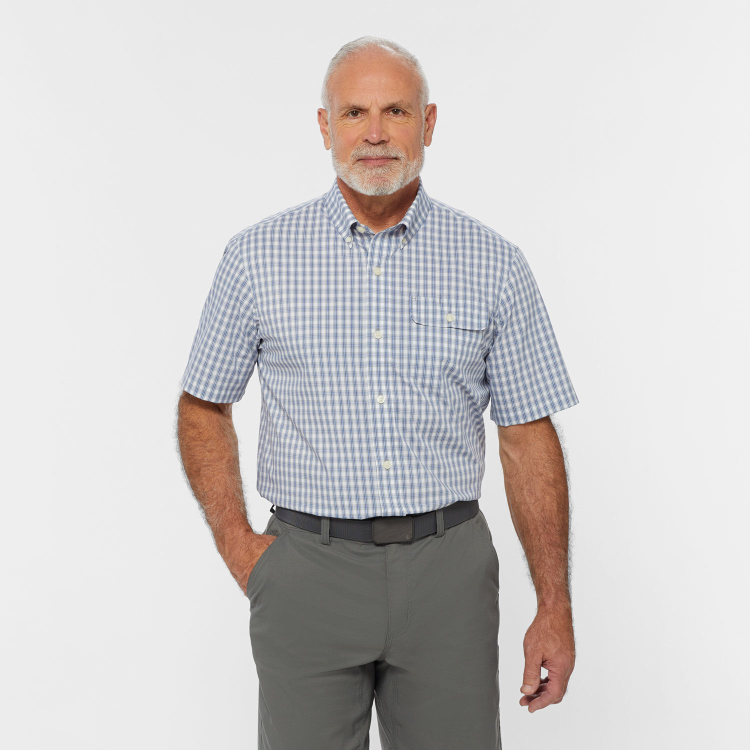 【ARAN】FATIGUE 46 - COOL MAX TWILL Men's Wrinklefighter COOLMAX Short Sleeve Shirt | Duluth Trading