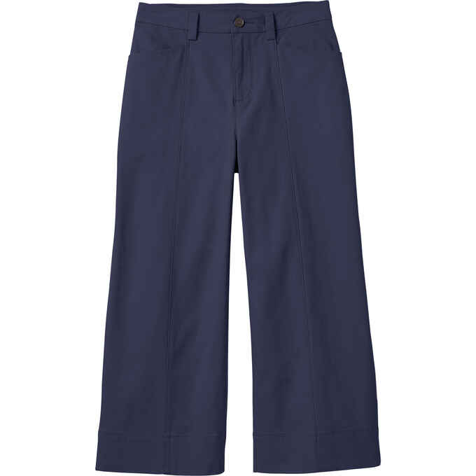 Women's Workday Warrior Chino Wide Leg Crop Pants | Duluth Trading Company