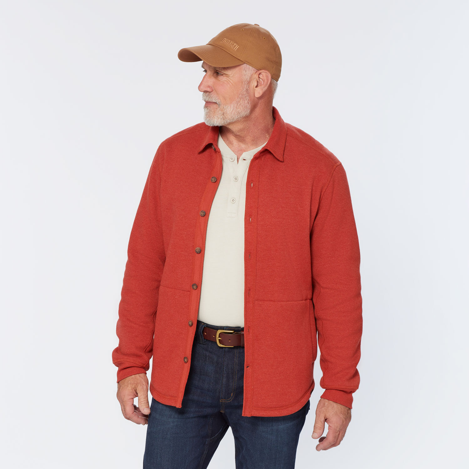 Men's Burly Thermal Sherpa-Lined Standard Fit Shirt Jac | Duluth