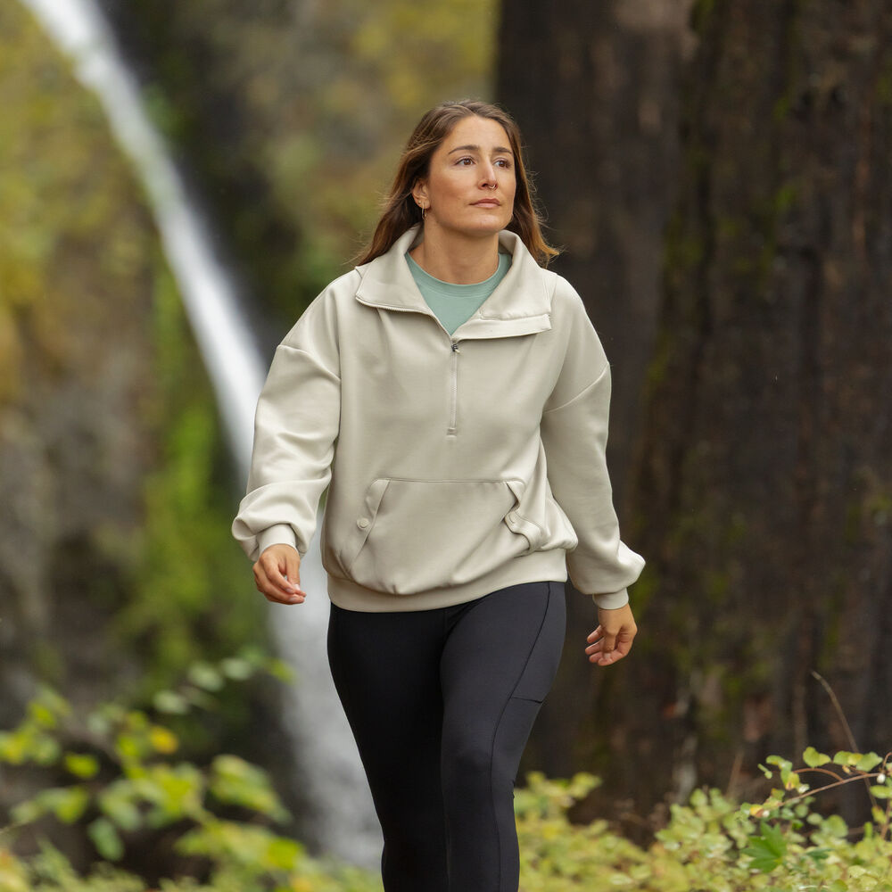 Women's AKHG After Sweat Funnelneck Half-Zip Main Image