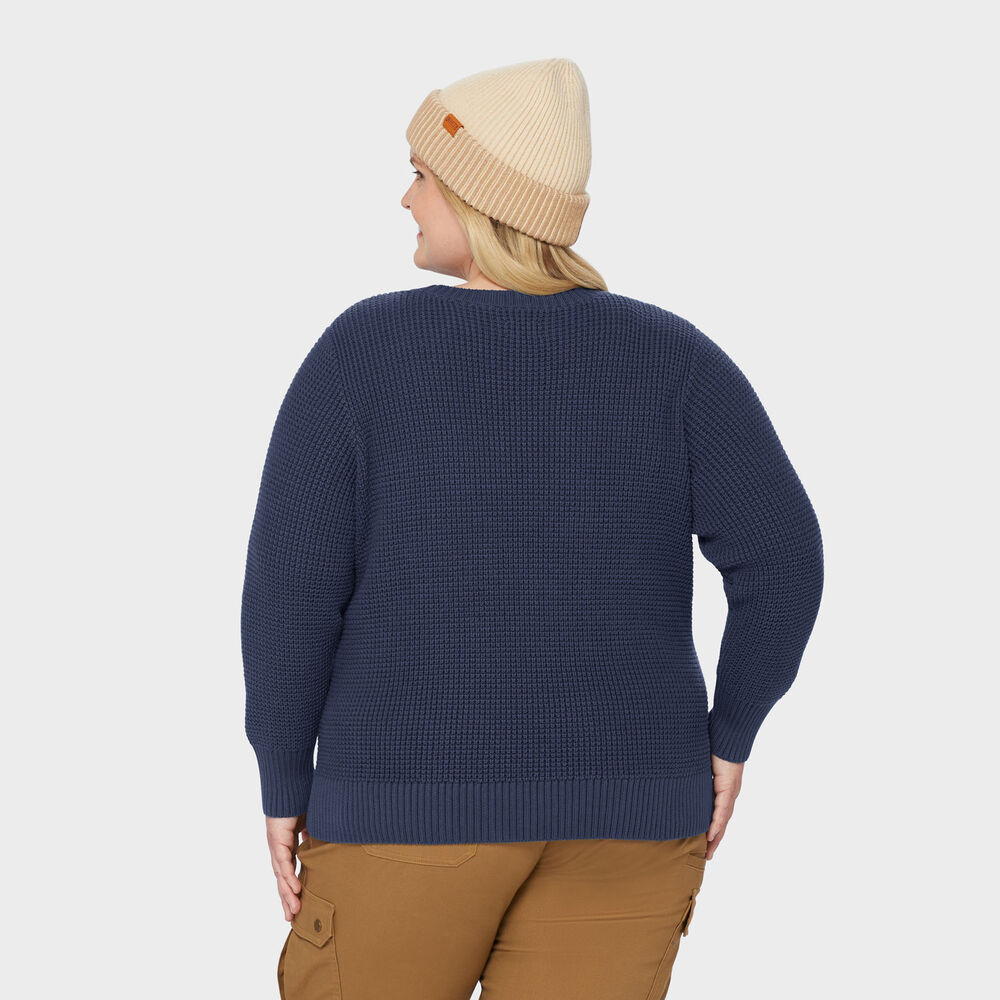 Women's Plus Heritage Waffle Stitch Crew Sweater Main Image