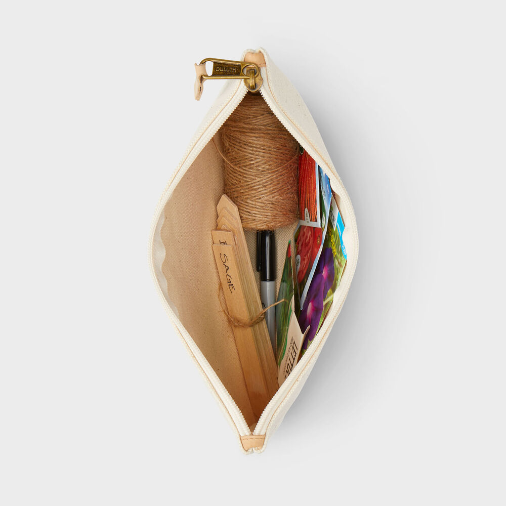 Canvas Embroidered Pouch Main Image