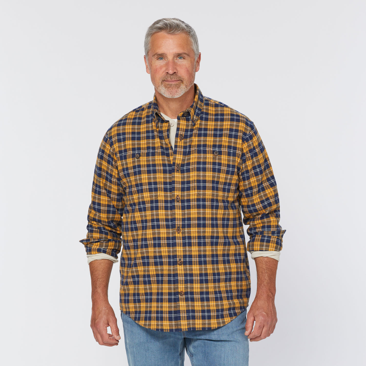Men's Magnet Front Free Swingin' Flannel Shirt | Duluth Trading