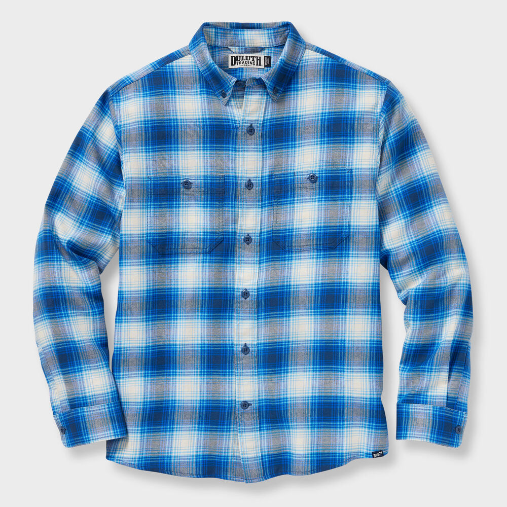 Men's Seawool Lightweight Flannel Long Sleeve Shirt Main Image